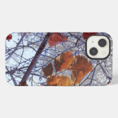 初雪の冬のカモフラージュスタイル iPhoneケース (裏面横)