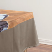 初雪の冬のシーンCamouflage 絵画's テーブルクロス (インサイチュ)