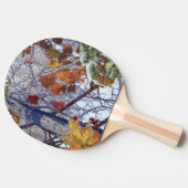 初雪の冬のシーンCamouflage 絵画's 卓球ラケット (横)