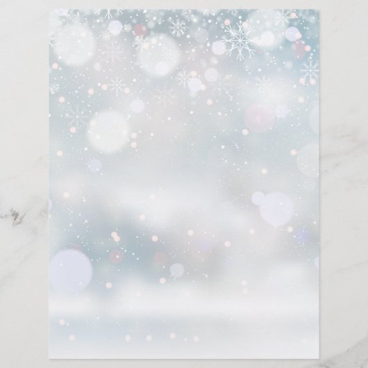 初雪の冬の結婚式のスケジュールのタイムライン (裏面)