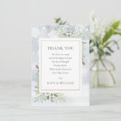 初雪の緑の赤ちゃんシャワー詩 サンキューカード (スタンド正面)