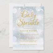 初雪ベビー散水/シャワー 招待状 (正面)