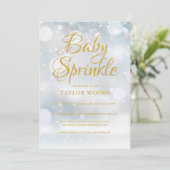 初雪ベビー散水/シャワー 招待状 (スタンド正面)