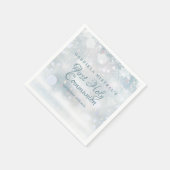 初雪モダン雪第1聖餐式 スタンダードカクテルナプキン (角)