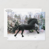 「初雪走」 ポストカード (正面/裏面)