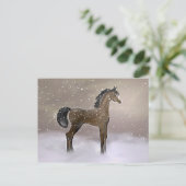 『初雪』～はがき ポストカード (スタンド正面)