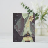 「初雪」はがき ポストカード (スタンド正面)