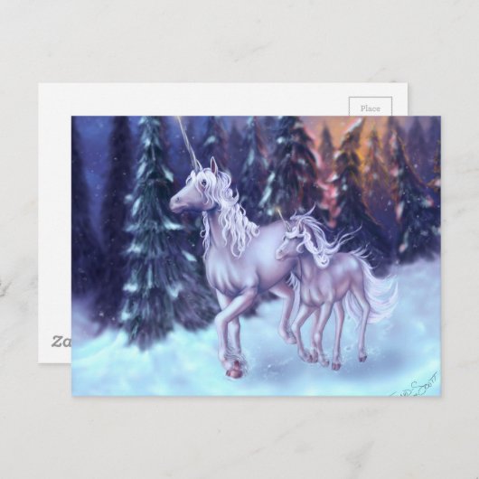 初雪 ポストカード (正面/裏面)