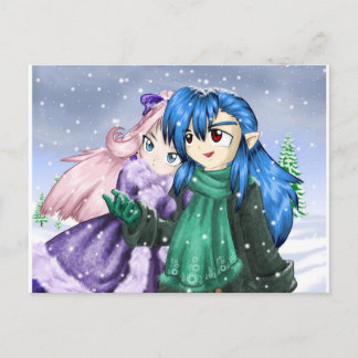 初雪 ポストカード