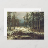 初雪 ポストカード (正面/裏面)