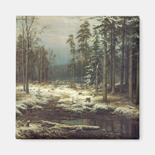 初雪 マグネット (正面)