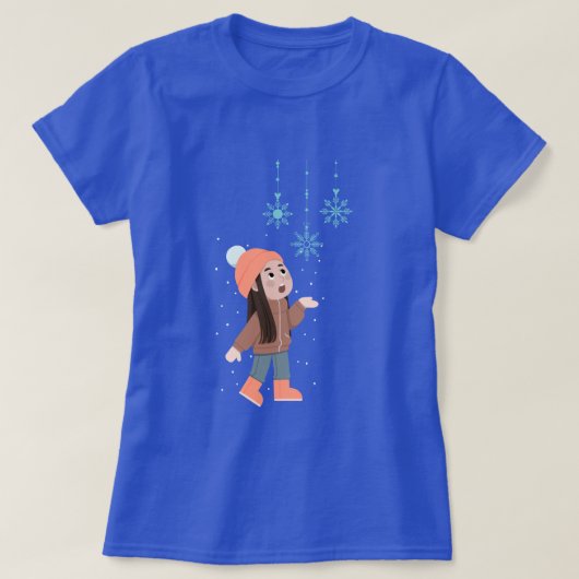 初雪 Tシャツ (デザイン正面)