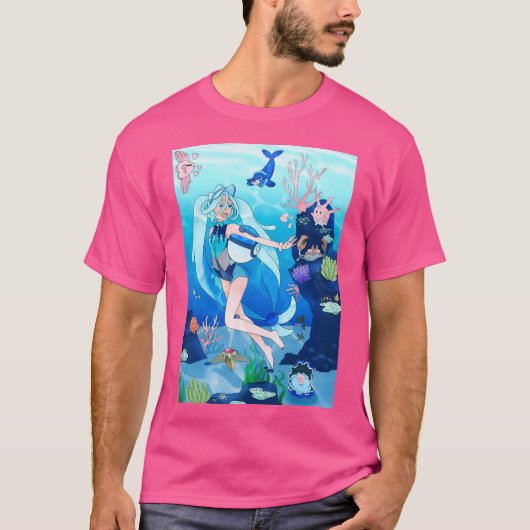 初音ミク水型トレーナー Tシャツ (正面)