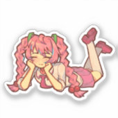 初音ミク 桜Ver. シール (正面)