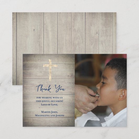 初領聖体感謝カード 招待状 (正面/裏面)