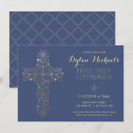 初領聖体招待状（ゴールドクロス招待状） 招待状