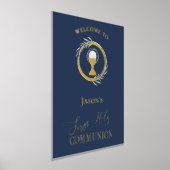 初領聖体 ゴールド箔 ディテール ウェルカムサイン 箔ポスター (レイダウン)