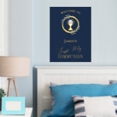 初領聖体 ゴールド箔 ディテール ウェルカムサイン 箔ポスター (インサイチュ (寝室))