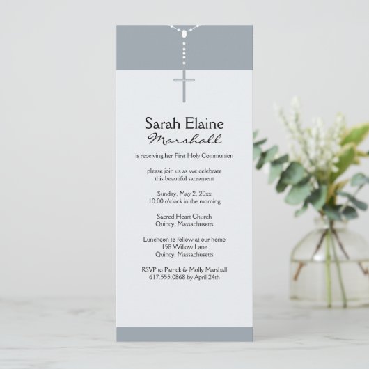 初領聖体 招待状 (スタンド正面)