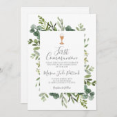 初領聖体 招待状 (正面/裏面)