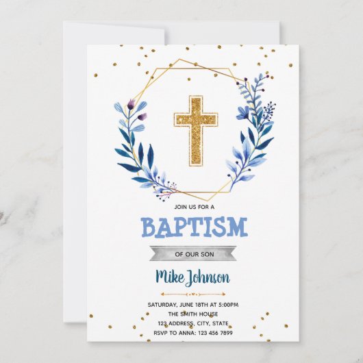 初領聖体 招待状 (正面)