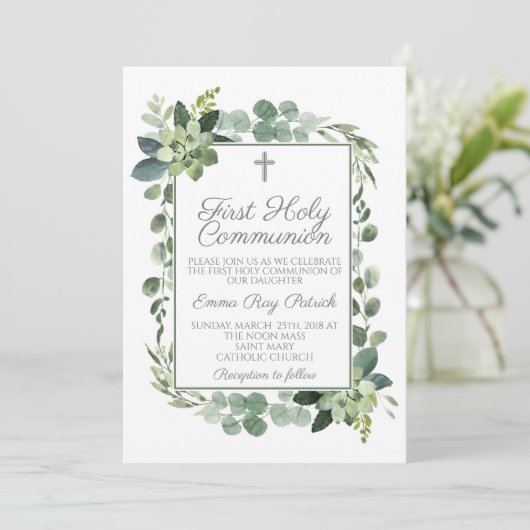 初領聖体 招待状 (スタンド正面)