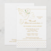 初領聖体 招待状 (正面/裏面)