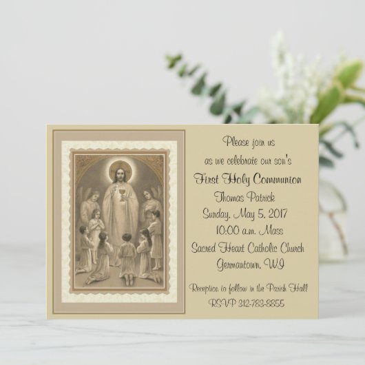 初領聖体 招待状 (スタンド正面)