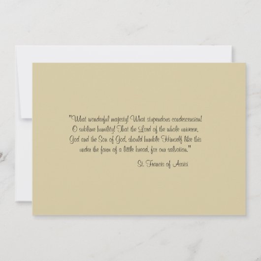 初領聖体 招待状 (裏面)