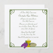 初領聖体 招待状 (正面/裏面)