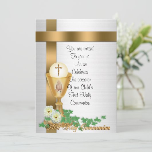 初領聖体 招待状 (スタンド正面)