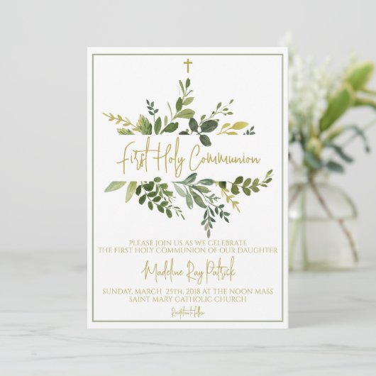 初領聖体 招待状 (スタンド正面)