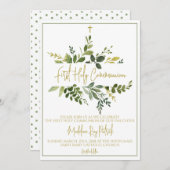 初領聖体 招待状 (正面/裏面)