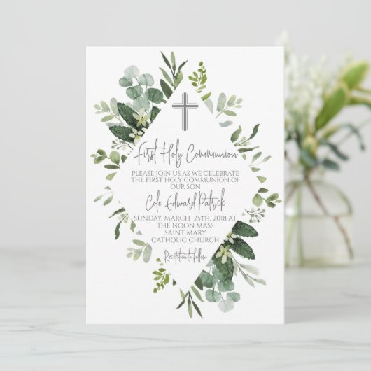 初領聖体 招待状 (スタンド正面)