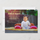 初食いの記念写真 招待状 (正面)