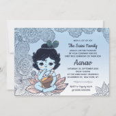 初食・誕生米の儀式の招待状 招待状 (正面)