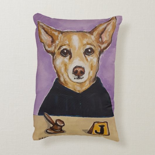 判事とアリバイ枕 アクセントクッション (裏面(縦))