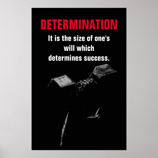 判定ボディビルフィットネス やる気を起こさせる ポスター (正面)