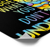 判断しない – メンタルヘルス認識度 ポスター (角)