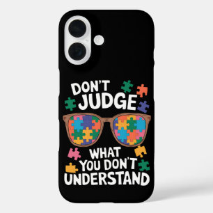 判断するな 理解する 愛 自閉症 自閉症啓発 iPhone 16ケース