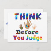 判断する前に考えて ポストカード (正面/裏面)