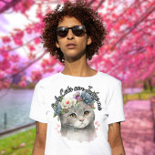 判断できるのは猫だけだフローラ Tシャツ