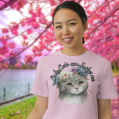 判断できるのは猫だけだフローラ Tシャツ