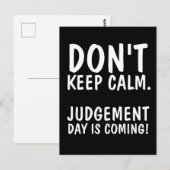 判断の保日を落ち着け来るな ポストカード (正面/裏面)