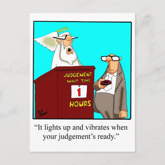 判断の準備が整った! ポストカード (正面)