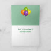 判断ガチョウおもしろい誕生日 カード (内部)