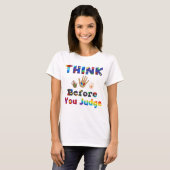 判断考えの前に Tシャツ (正面フル)