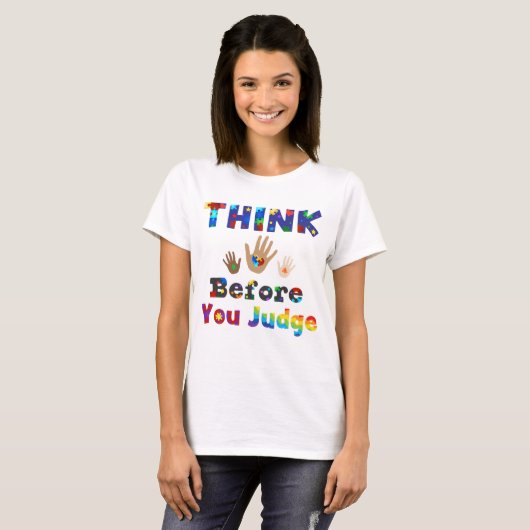 判断考えの前に Tシャツ (正面フル)