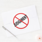 判決に赤スラッシュなし ラウンドシール (封筒)