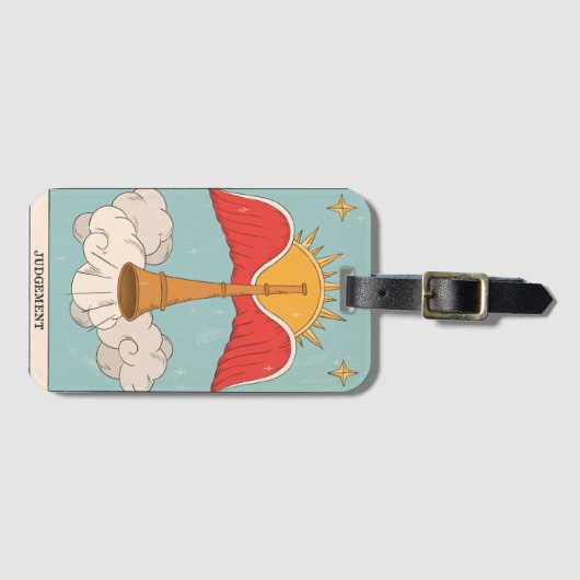 判決タロットカーモダンド専攻のアルカナ ラゲッジタグ (正面横)